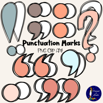 Preview of Boho Punctuation Marks Clip Art