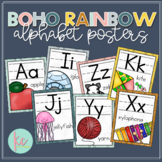 Boho Rainbow Alphabet Posters