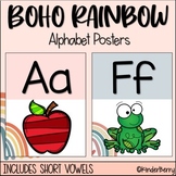 Boho Rainbow Alphabet Posters