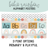 Boho Rainbow Alphabet Posters