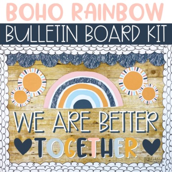 Boho Rainbow Back To School Bulletin Board Or Door Decor By Ashley Mckenzie