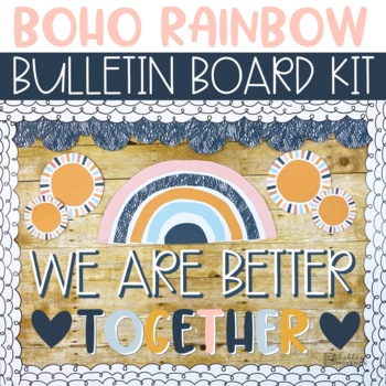 Geometric Boho Theme Bulletin Board Letters and Numbers