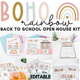 Boho Rainbow Back to School Open House Survival Kit | Edit