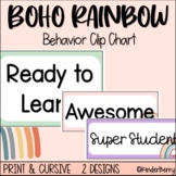 Boho Rainbow Behavior Clip Chart