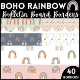 Boho Rainbow Bulletin Board Borders