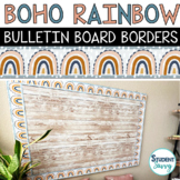 Boho Rainbow Bulletin Board Borders Printable Boho Rainbow