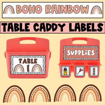 Art Caddy Labels - Target Caddies - Bright and Boho by Leading Little  Learners