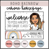 Boho Rainbow Canvas Homepage Buttons + Banner (With Tutori