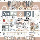 Boho Rainbow Chic Classroom Decor Bundle Pack!