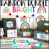 Boho Rainbow Classroom Decor Bundle Bright