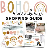 Boho Rainbow Classroom Decor | Free Shopping Guide