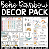 Boho Rainbow Classroom Decor Pack