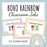 Boho Rainbow Classroom Jobs - Classroom Decor