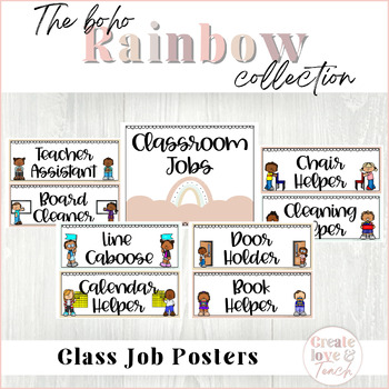 Groovy Boho Classroom Jobs Editable by Shayna Vohs