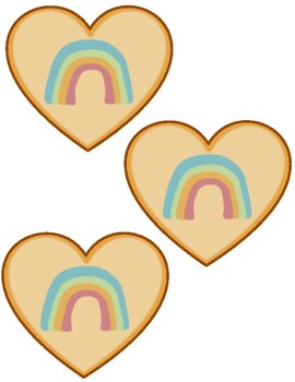 Boho Rainbow Cardstock Cutouts