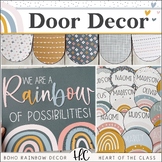 Boho Rainbow DOOR DECOR | EDITABLE
