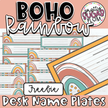 Name Plates (Editable) FREEBIE by The Teacher Gene
