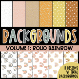 Digital Backgrounds Vol. 1: Boho Rainbow