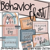 Boho Rainbow Flair Behavior Chart | Editable Classroom Decor