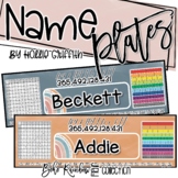 Boho Rainbow Flair Intermediate Name Tags | Editable Class