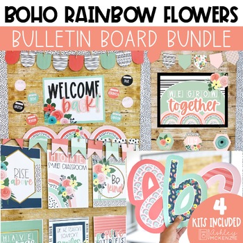 Modern Boho Bulletin Board Letters Display | Editable Rustic Spotted D -  Miss Jacobs Little Learners