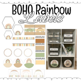 Boho Rainbow Labels