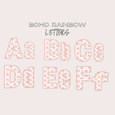 Boho Rainbow Letters