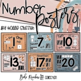 Boho Rainbow Number Sense Posters | Classroom Decor