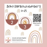 Boho Rainbow Numbers 0-25