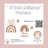 Boho Rainbow Printable Posters