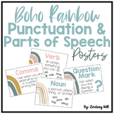 Boho Rainbow Punctuation & Parts of Speech Posters