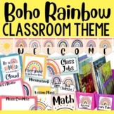 Boho Rainbow Theme: Classroom Décor Bundle for Back to School