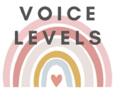 Boho Rainbow Voice Level Chart