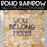 Boho Rainbow Welcome Bulletin Board