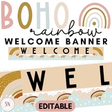 Boho Rainbow Welcome Poster| Editable | *NEW