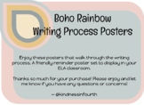 Boho Rainbow Writing Process