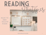 Reading Strategies Bulletin Board Ready to Print BOHO COLOR THEME