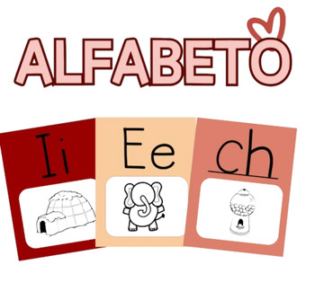 Preview of Boho SPANISH alphabet posters (alfabeto)