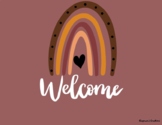 Boho Small Welcome Sign