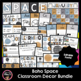 Boho Space Classroom Decor Bundle | Space Classroom Decor