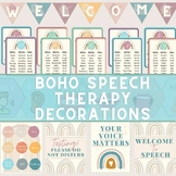 Boho Themed Speech Therapy Classroom Decor