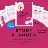 Boho Study Planner, Preservice Teacher Planner, Assignment