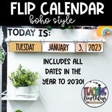 Boho Style Simple Flip Calendar