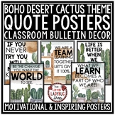 Boho Desert Cactus Posters Bulletin Board Plants Classroom