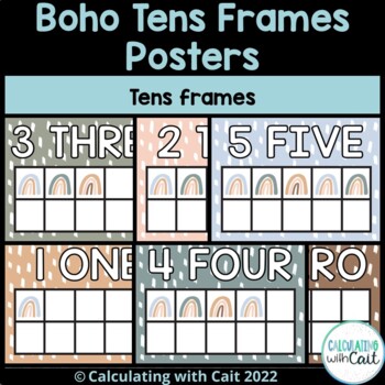 Preview of Boho Tens Frames