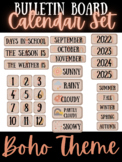 Boho Theme Classroom Calendar Wall Bulletin Board Set