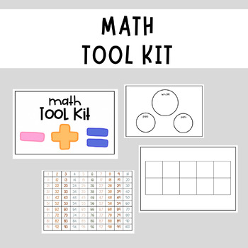 Preview of Boho Themed Math Tool Kit