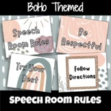 Boho Themed Speech Therapy Room Rules