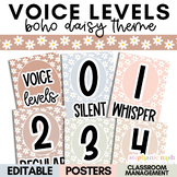 Boho Voice Level Chart | Voice Level Posters | Voice Volum