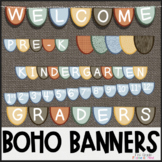Boho Welcome Banner | Clip Art and Printable PDF | Back to School